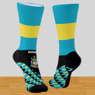 Chaussette Bahamas, mode, drapeau des Bahamas, patriotique