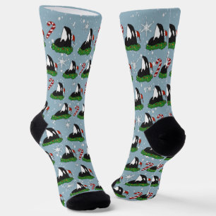 Chaussette Baleine tueuse Orca Christmas