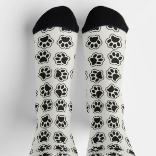Chaussette Balles noires, Paws de chien, Paws de chat, Plan