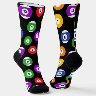 Chaussette Ballons de pool du joueur de pool reproduisant