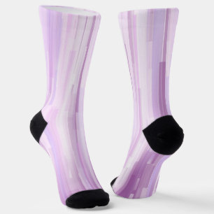 Chaussette Bande géométrique Lavande molle