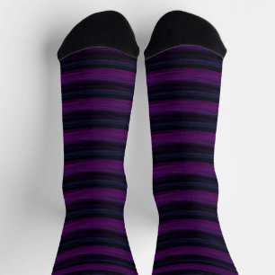Chaussette Bande rose magenta
