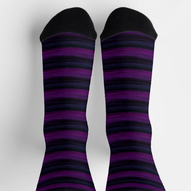 Chaussette Bande rose magenta (Haut)