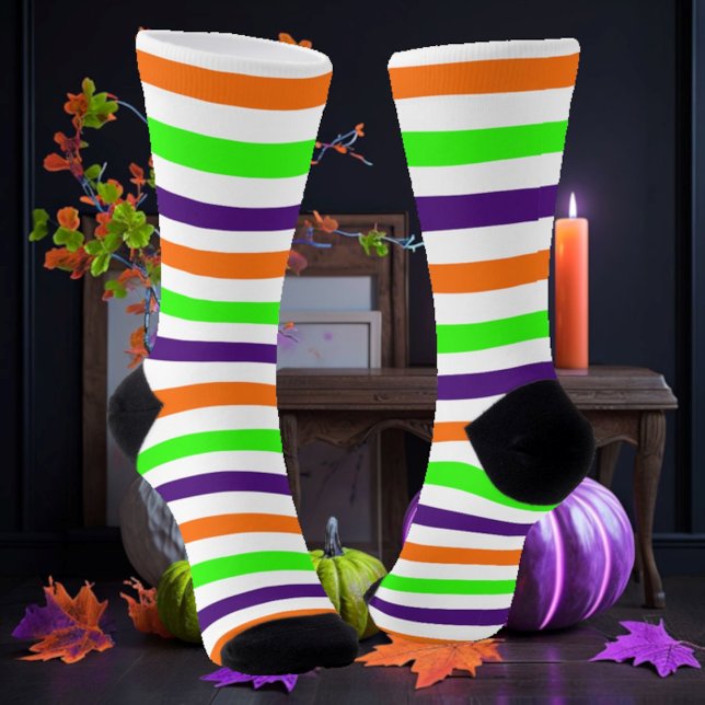 Chaussette Bandes d'Halloween (Créateur téléchargé)