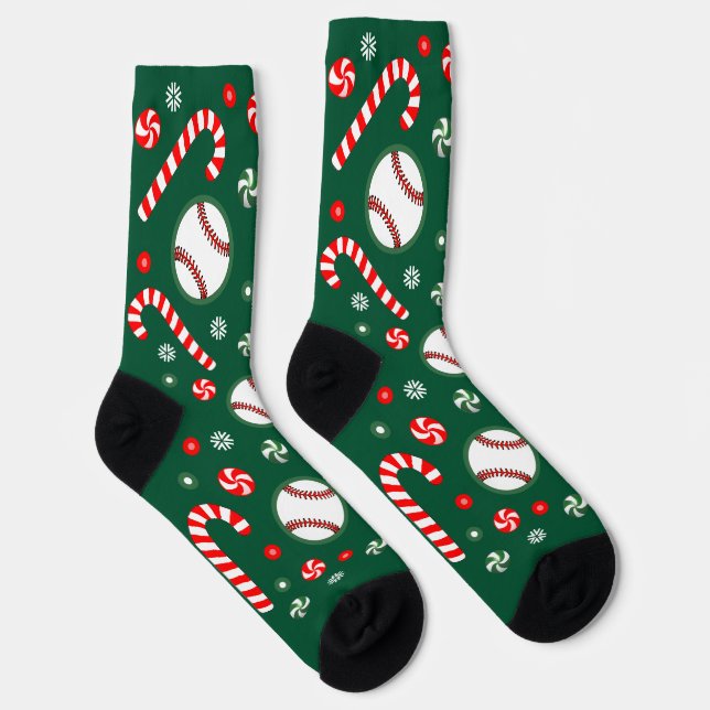 Chaussette Baseball Christmas Holiday Gifts (Droite)