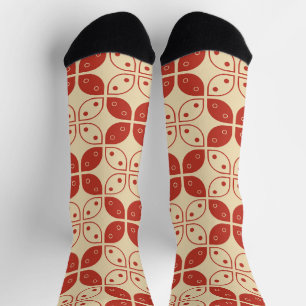 Chaussette Batik Kawung, motif indonésien, javanais, ethnique