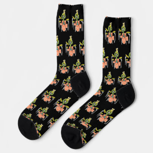 Chaussette Bâtonniste en train de frapper