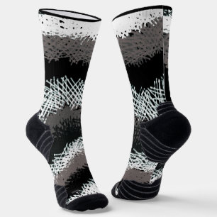 Chaussette Bâtons écartés - Noir et blanc