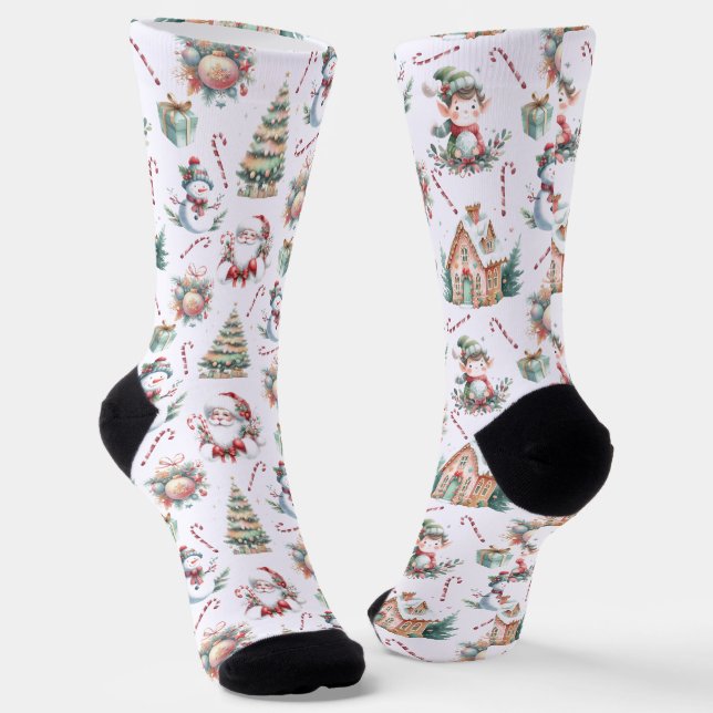 Chaussette Beaux éléments de Noël (Angulaire)