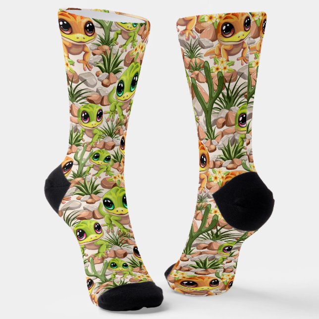 Chaussette Bébé Geckos jote personnages de dessin (Angulaire)