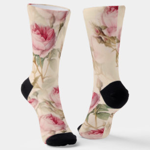 Chaussette Belle florale Vintage