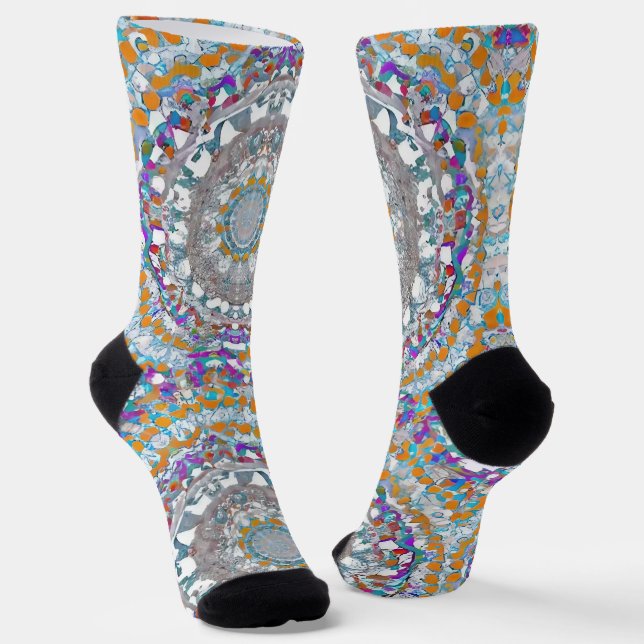 Chaussette Belles Chaussettes Mandala violettes (Angulaire)
