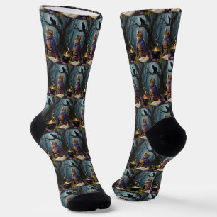 Chaussette Bengale Chat Whimsical Halloween Peinture