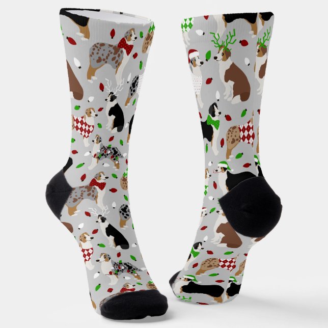 Chaussette Berger australien de Noël (Angulaire)