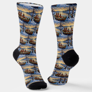 Chaussette Berger belge Tervuren Bateau de Noël Vacances