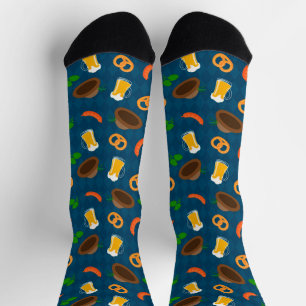 Chaussette Bière Oktoberfest, Chaussettes Motifs Pretzel & Sa