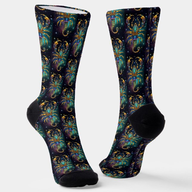 Chaussette Bijoux Galaxie Zodiac Scorpio (Angulaire)
