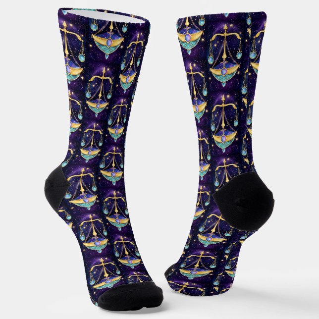 Chaussette Bijoux Galaxy Zodiac Libra (Angulaire)