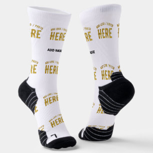 CHAUSSETTE BLANC PERSONNALISABLE MODERNE DE MARQUE VÉRIFIÉ ST