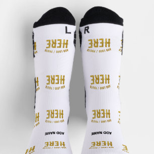 CHAUSSETTE BLANC PERSONNALISABLE MODERNE DE MARQUE VÉRIFIÉ ST
