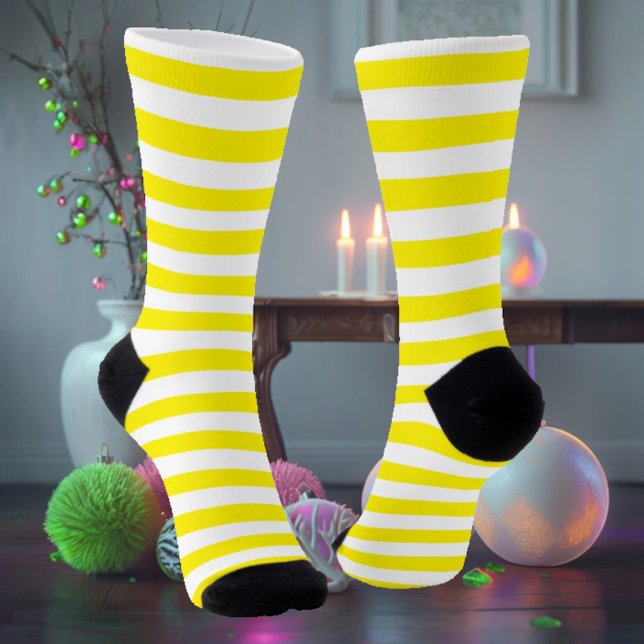 Chaussette Blancs et Jaunes (Créateur téléchargé)