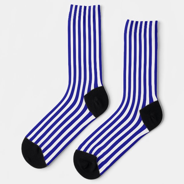 Chaussette Bleu Et Blanc De Cobalt (Gauche)