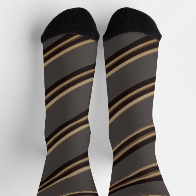 Chaussette Blinky the Bat Hiding Stripe pattern Socks (Haut)