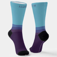 Bloc de couleur bleu foncé clair personnalisé