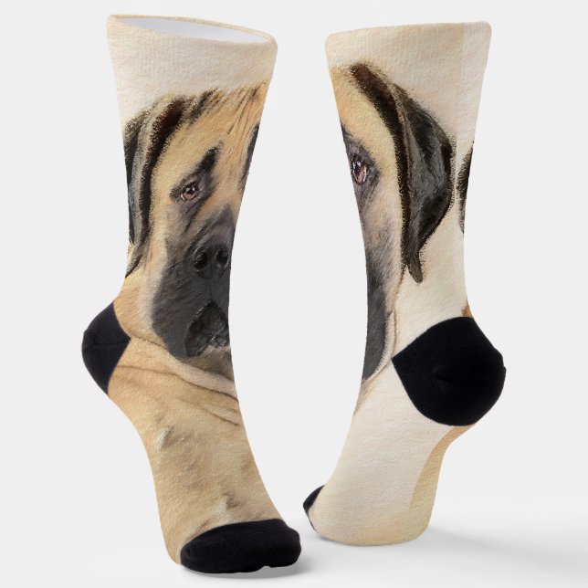 Chaussette Boerboel Peinture - Cute Original Chien Art (Angulaire)