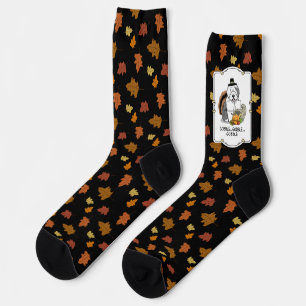 Chaussette Bon thanksgiving Vieux Anglais Berger Gris 1 Amusa