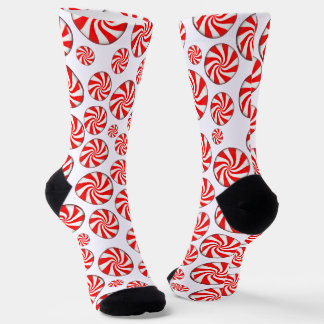 Chaussette Bonbons de menthe à poivre Noël