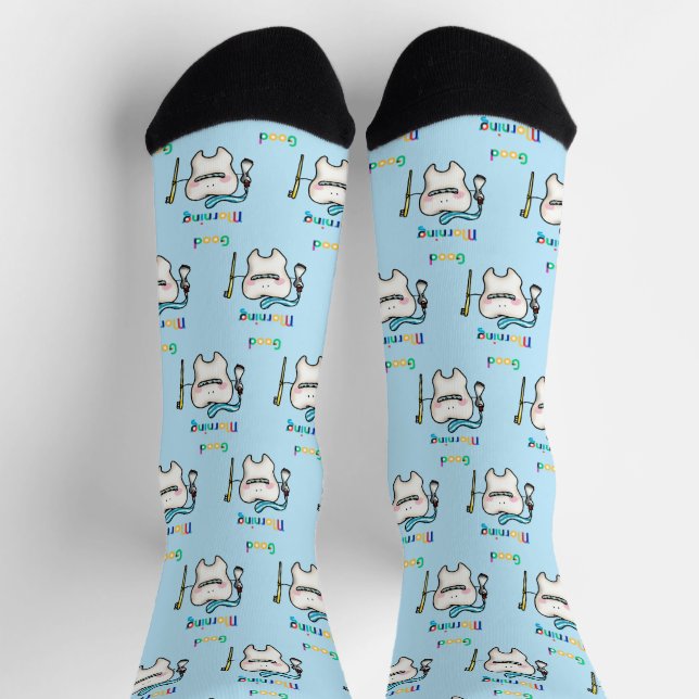 Chaussette bonjour (dent mignonne) (Haut)