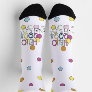 Chaussette Bonjour Nouvel An 2024 Avec Jouer Aux Chats
