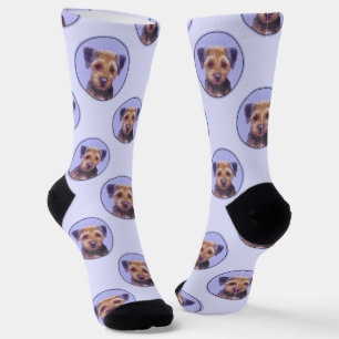 Chaussette Bordure Terrier Peinture mignonne Original Animal 