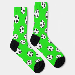 Chaussette Boules de football sur chaussettes vertes