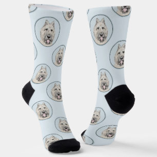 Chaussette Bouvier des Flandres Peinture Faune Brindle Dog Ar