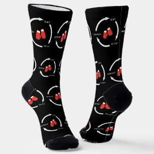 Chaussette Boxer Boxer Manger Sommeil Répéter Le Ventilateur 
