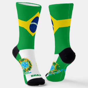 Chaussette Brésil Drapeau Patriotique, Brésil Durable