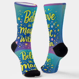 Chaussette Bright Socks Croient en la Magie Intérieure 003947
