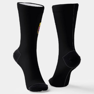 Chaussette Bright Socks Dark Carbon With Logo