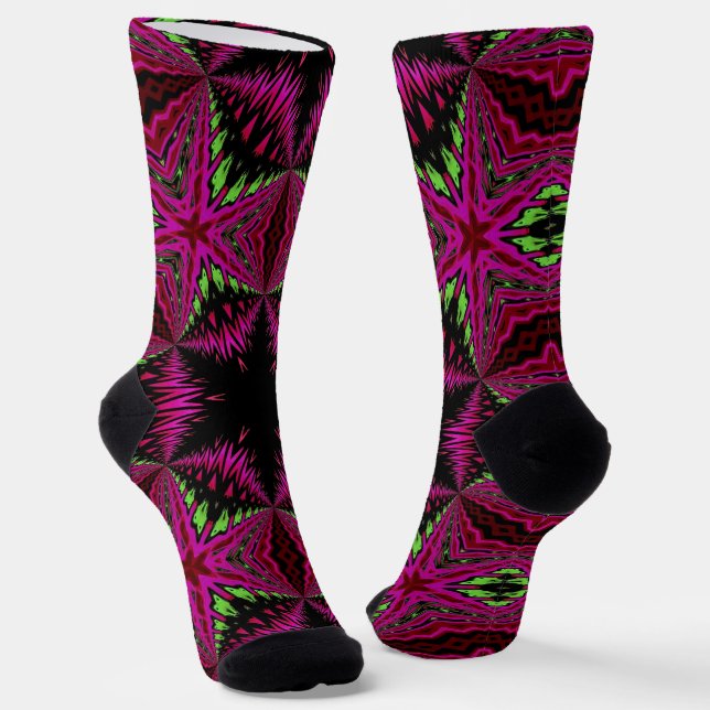 Chaussette Bright Socks Fractal Seamless Patterns 0041994 (Angulaire)