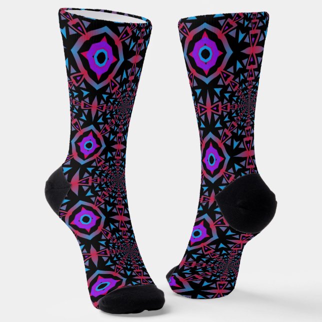 Chaussette Bright Socks Fractal Seamless Patterns 0041999 (Angulaire)
