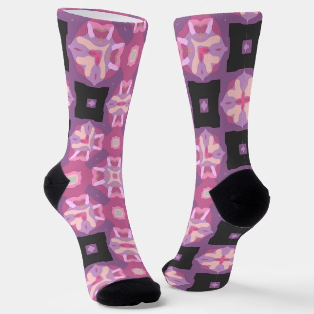 Chaussette Bright Socks Fractal Seamless Patterns 0042009 (Angulaire)