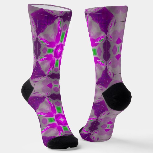Chaussette Bright Socks Fractal Seamless Patterns 0042031 (Angulaire)