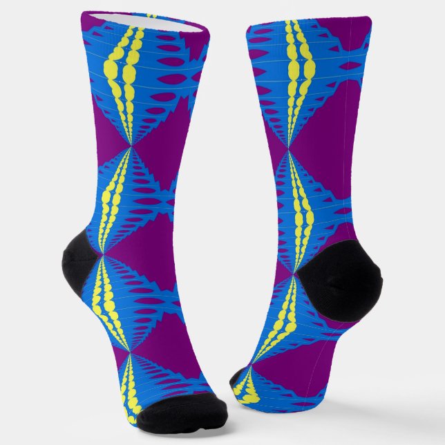 Chaussette Bright Socks Fractal Seamless Patterns 0042039 (Angulaire)