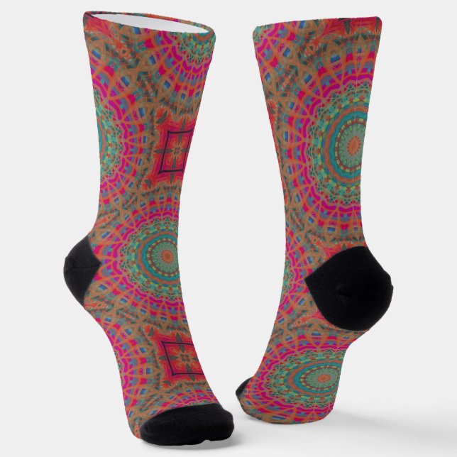 Chaussette Bright Socks Fractal Seamless Patterns 0042086 (Angulaire)