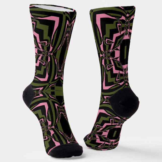 Chaussette Bright Socks Fractal Seamless Patterns 0042087 (Angulaire)