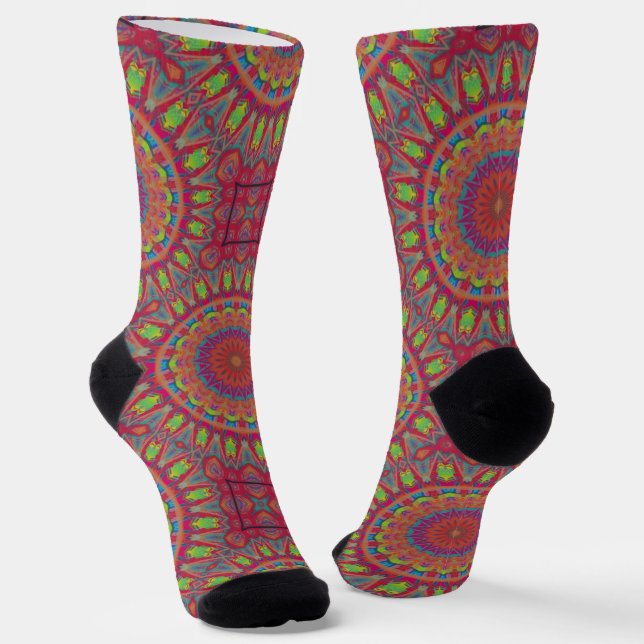 Chaussette Bright Socks Fractal Seamless Patterns 0042105 (Angulaire)