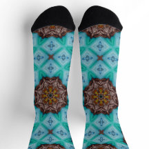 Bright Socks Fractales Motifs Sans Couture 0041976
