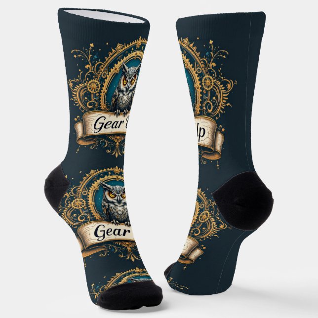 Chaussette Bright Socks Gear Up Owl 0044038 (Angulaire)